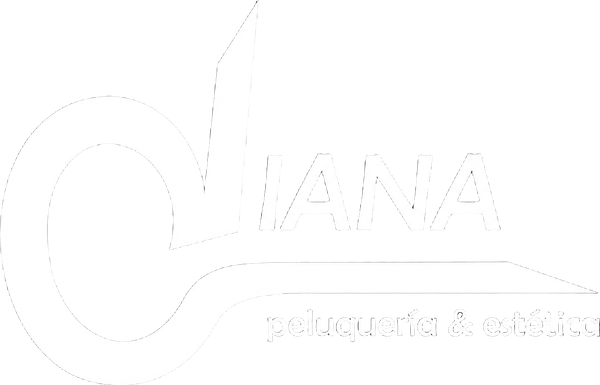Logo Blanco Diana Peluquería en Benavente